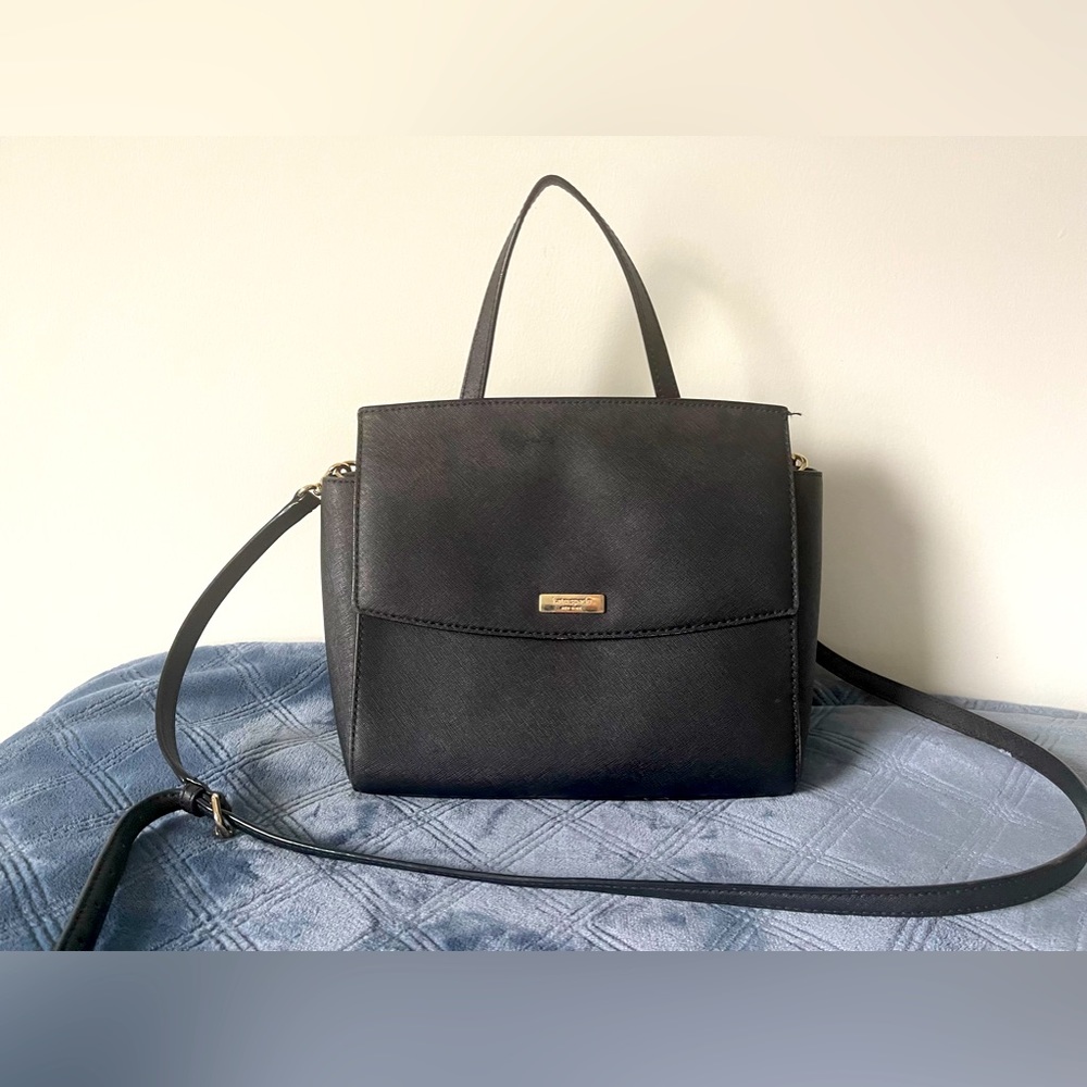 kate spade Black Leather Crossbody Top-Handle Bag